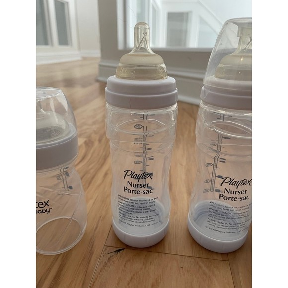 Playtex Drop-Ins Nipples Nurser Porte-Sac Wide baby milk Bottles Ventaire - Picture 9 of 11